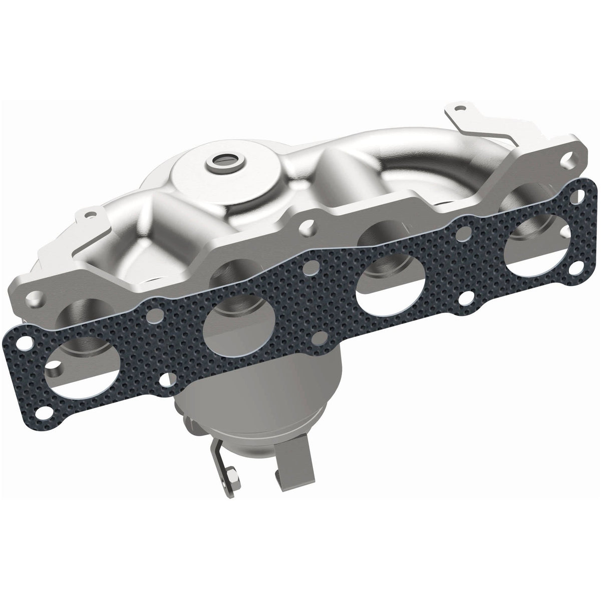 Uncoated stainless steel catalytic converter with integrated exhaust manifold from MagnaFlow Exhaust Products part number 5531774