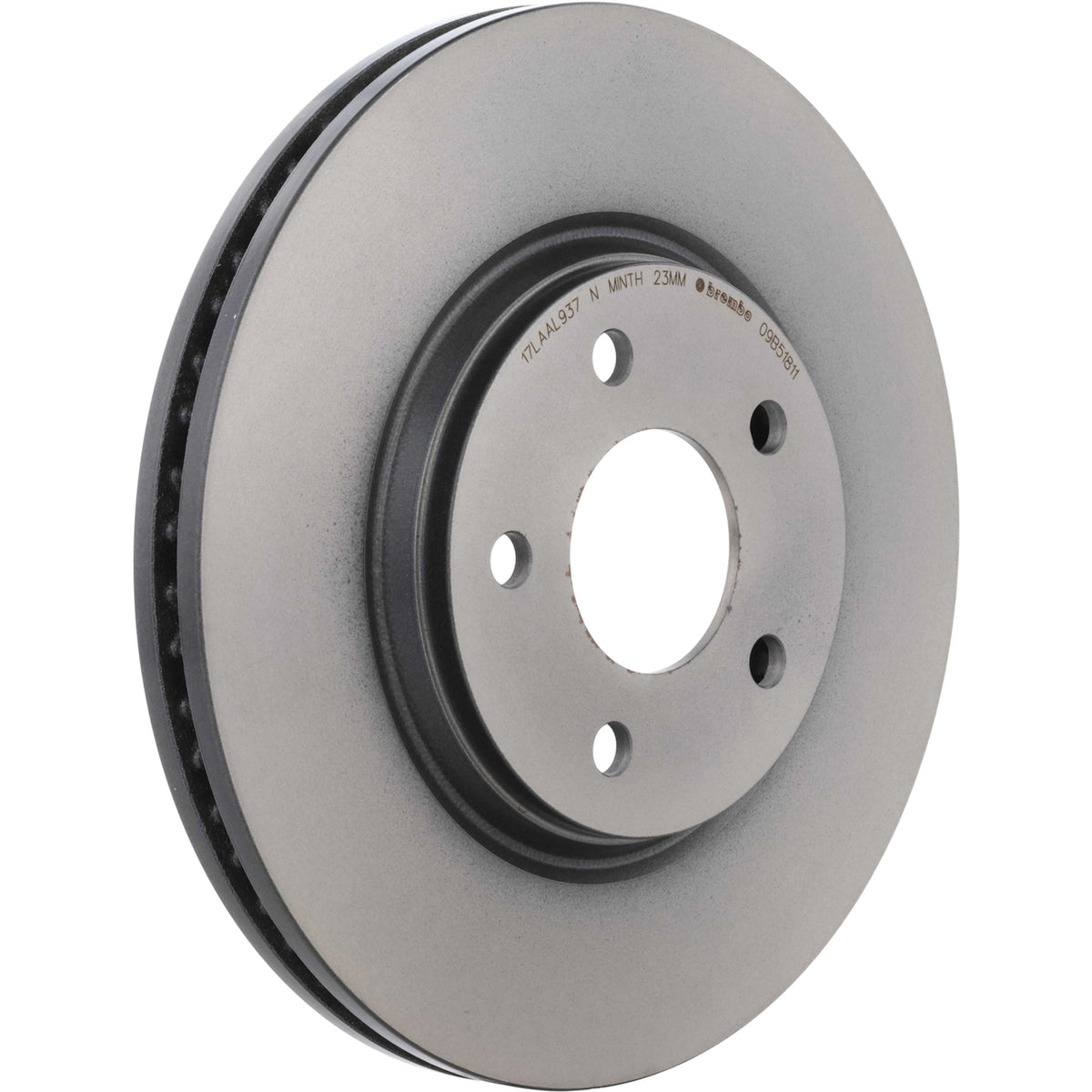 Gray cast iron disc brake rotor from Brembo part number 09.B518.11