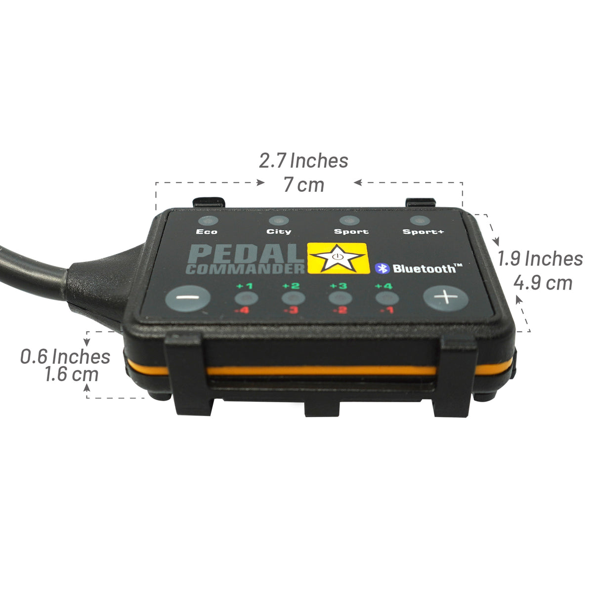 Plastic electronic throttle controller from Pedal Commander part number pc-18