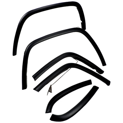 Black fender flare set from Crown Automotive Jeep Replacement part number 1MPK