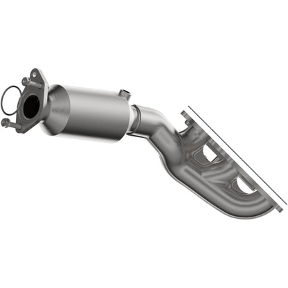 Uncoated stainless steel catalytic converter with integrated exhaust manifold from MagnaFlow Exhaust Products part number 5582430