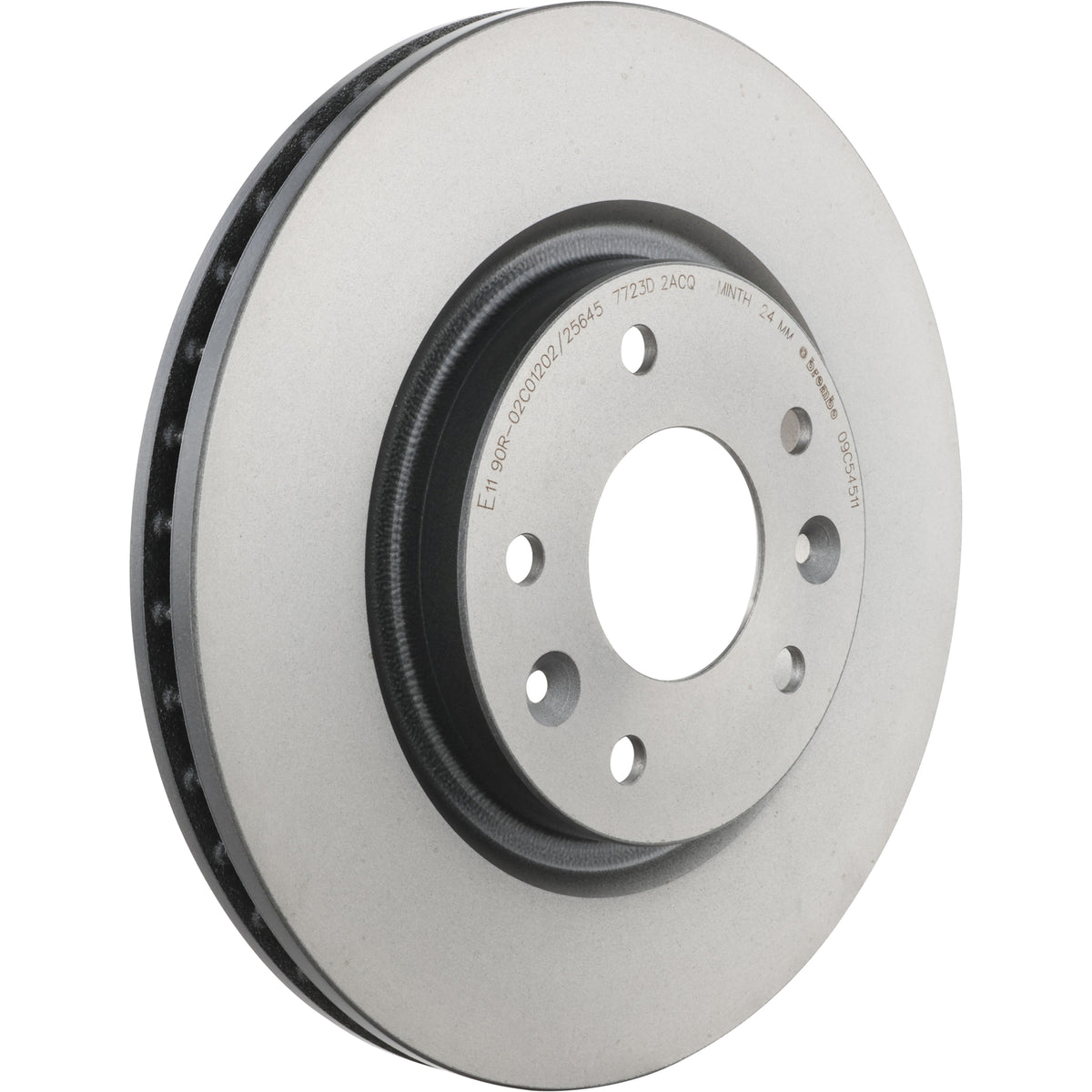 Gray cast iron disc brake rotor from Brembo part number 09.C545.11