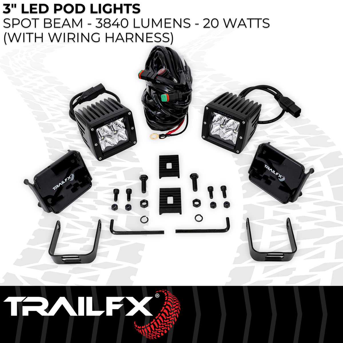 Driving Light from TrailFX part number 2X2S2