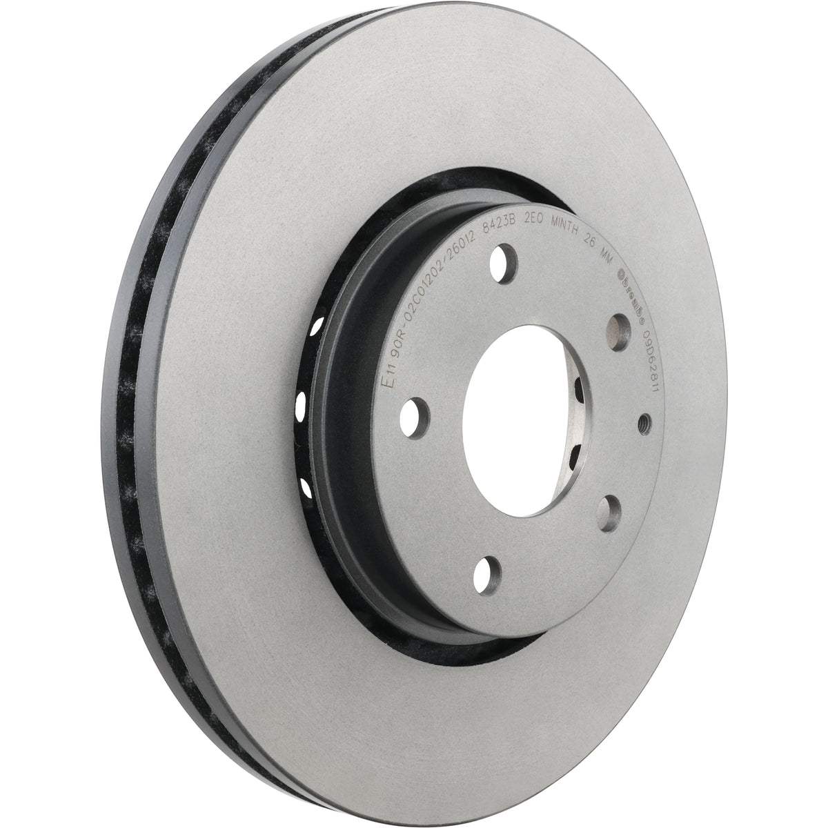 Gray cast iron disc brake rotor from Brembo part number 09.D628.11