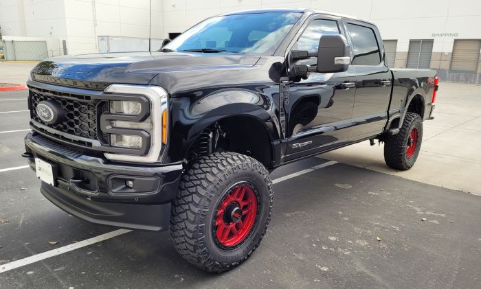 Black steel suspension lift kit from ReadyLift part number 43-23440
