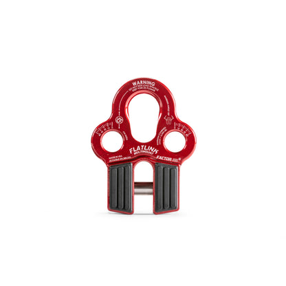 Red powdercoat 6061 aluminum winch shackle from Factor 55 part number 00225-01