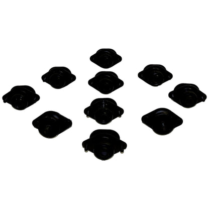 Black body mount set from Crown Automotive Jeep Replacement part number 55366676K2
