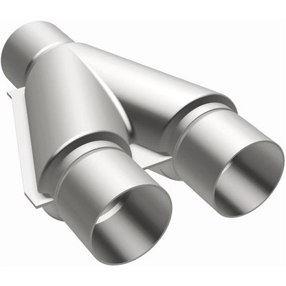 Satin stainless steel exhaust y pipe from MagnaFlow Exhaust Products part number 10768