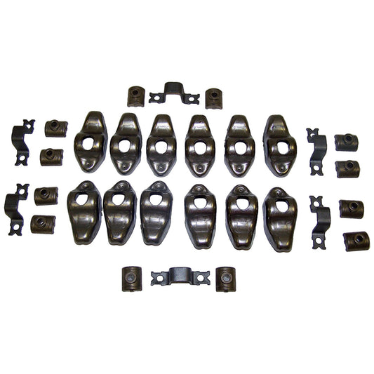 Unpainted engine rocker arm kit from Crown Automotive Jeep Replacement part number 3242393K