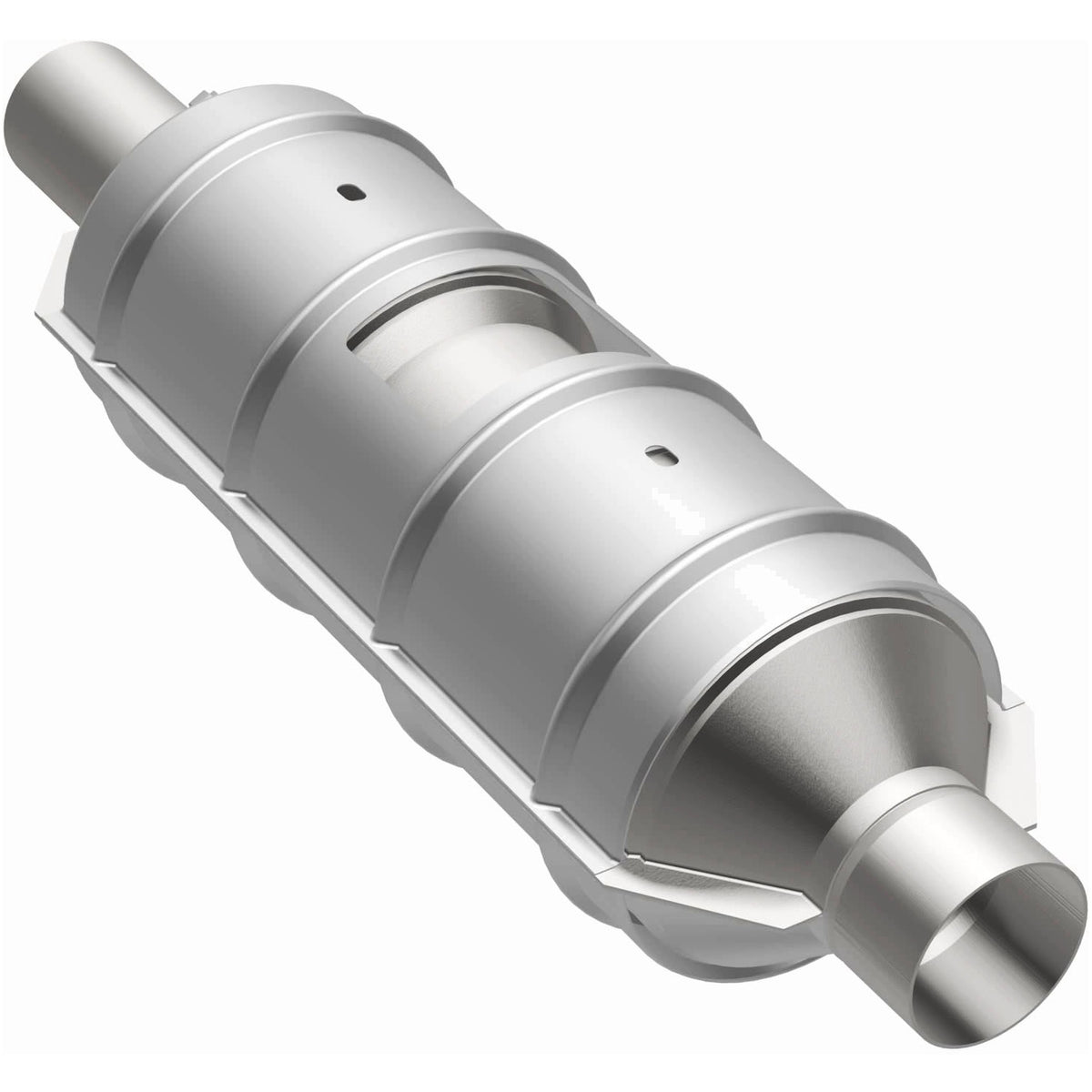 Stainless stainless steel catalytic converter from MagnaFlow Exhaust Products part number 55400