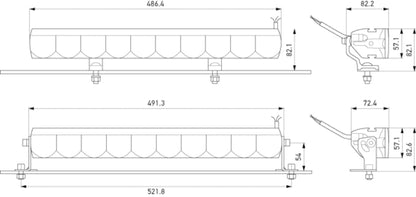 Black auxiliary light from Hella part number 358154021