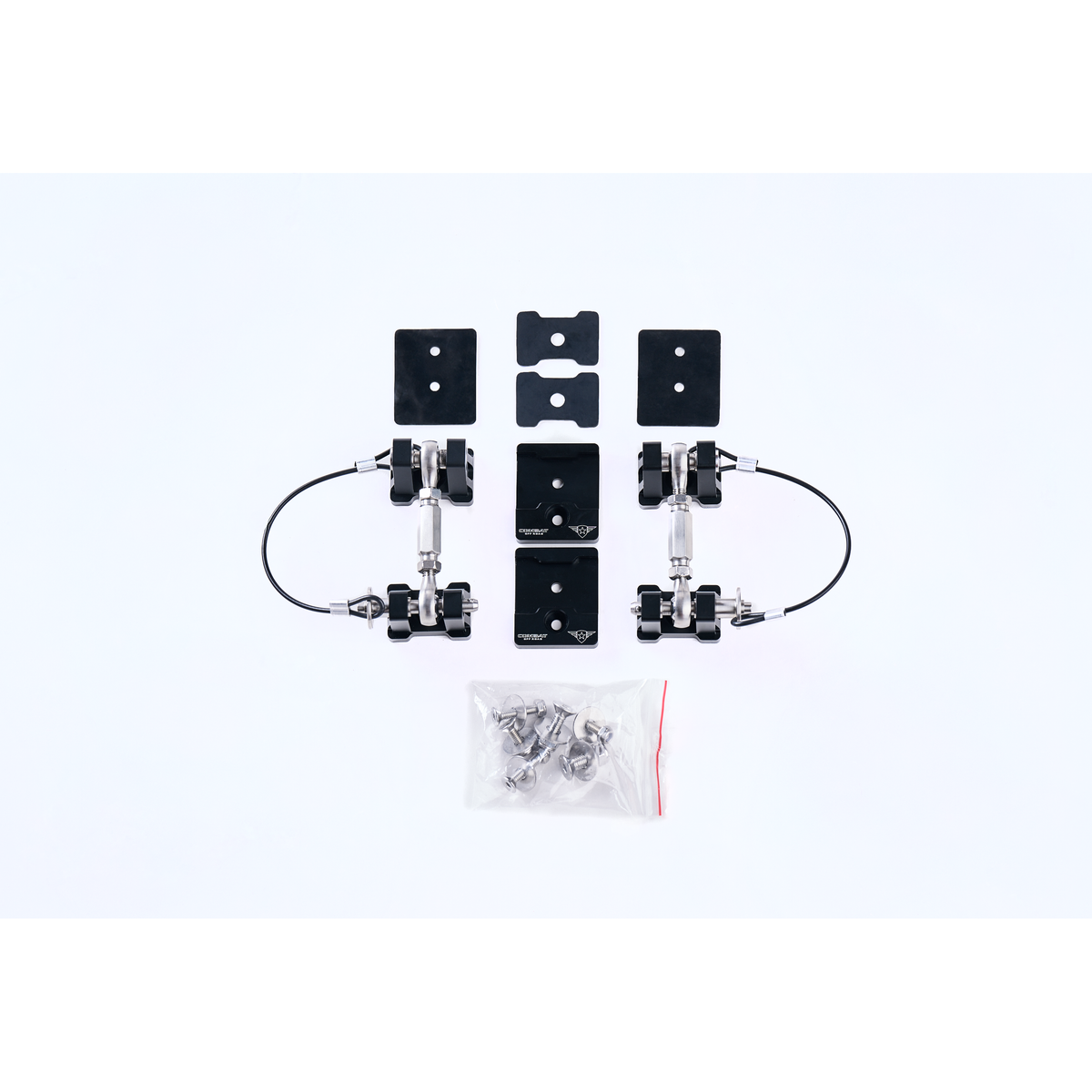Billet aluminum hood latch with mounting hardware from Combat Off Road part number 99-1090