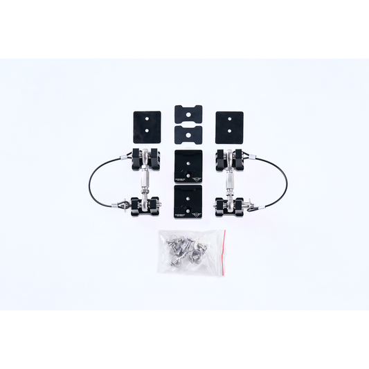 Billet aluminum hood latch with mounting hardware from Combat Off Road part number 99-1090