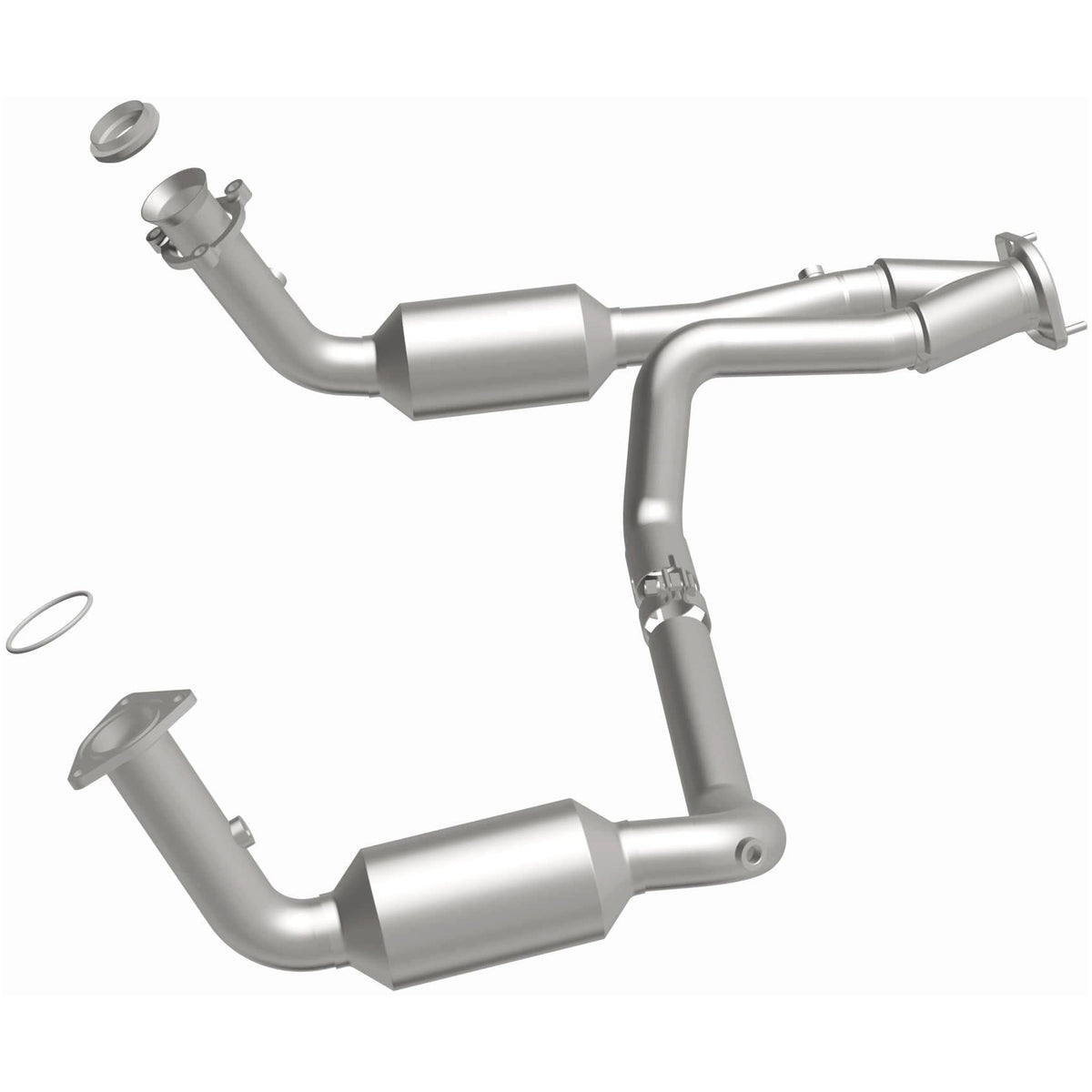 Stainless stainless steel catalytic converter from MagnaFlow Exhaust Products part number 93419