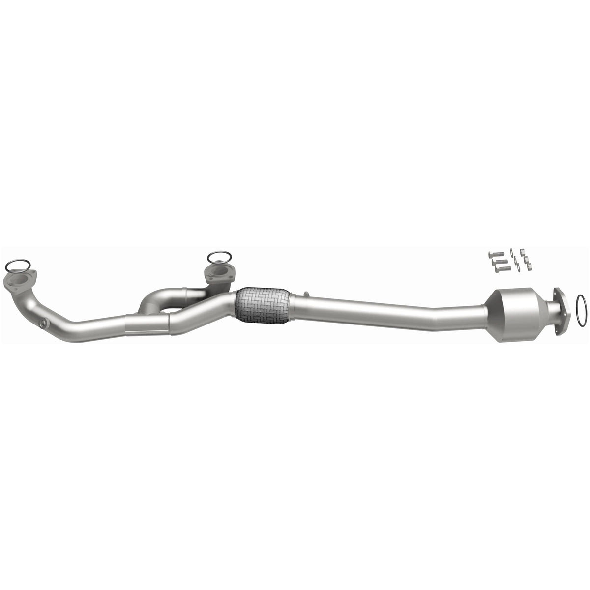Stainless stainless steel catalytic converter from MagnaFlow Exhaust Products part number 5571756