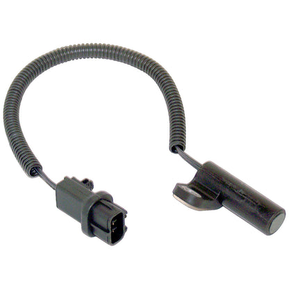 Black engine crankshaft position sensor from Crown Automotive Jeep Replacement part number 4897321AA