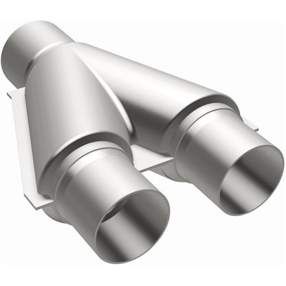Natural stainless steel exhaust y pipe from MagnaFlow Exhaust Products part number 10758