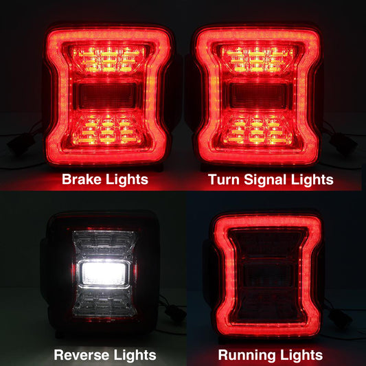 Smoked lens tail light set from AMERICAN MODIFIED part number AMJPCA03309