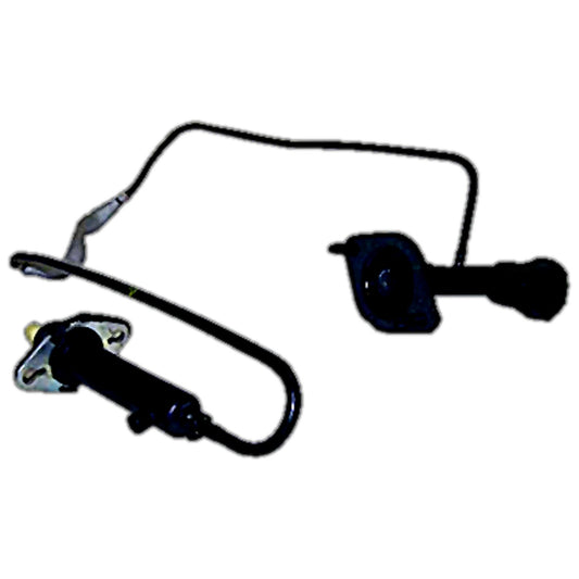 Black clutch master and slave cylinder assembly from Crown Automotive Jeep Replacement part number 52107652AB