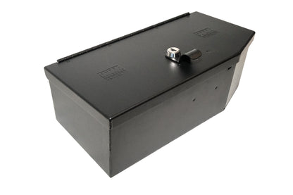 Black underseat storage box from Tuffy Security Products part number 368-01-A