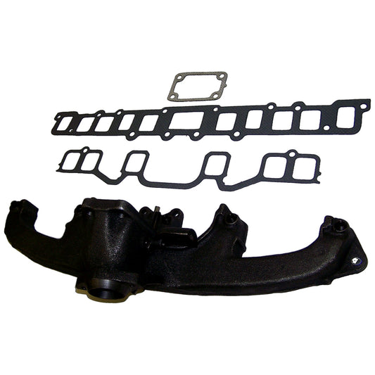 Unpainted exhaust manifold kit from Crown Automotive Jeep Replacement part number 8124999K