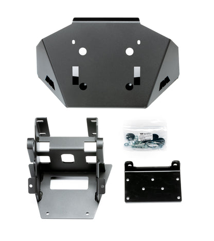Black powder coated steel bumper from Warn part number 106612