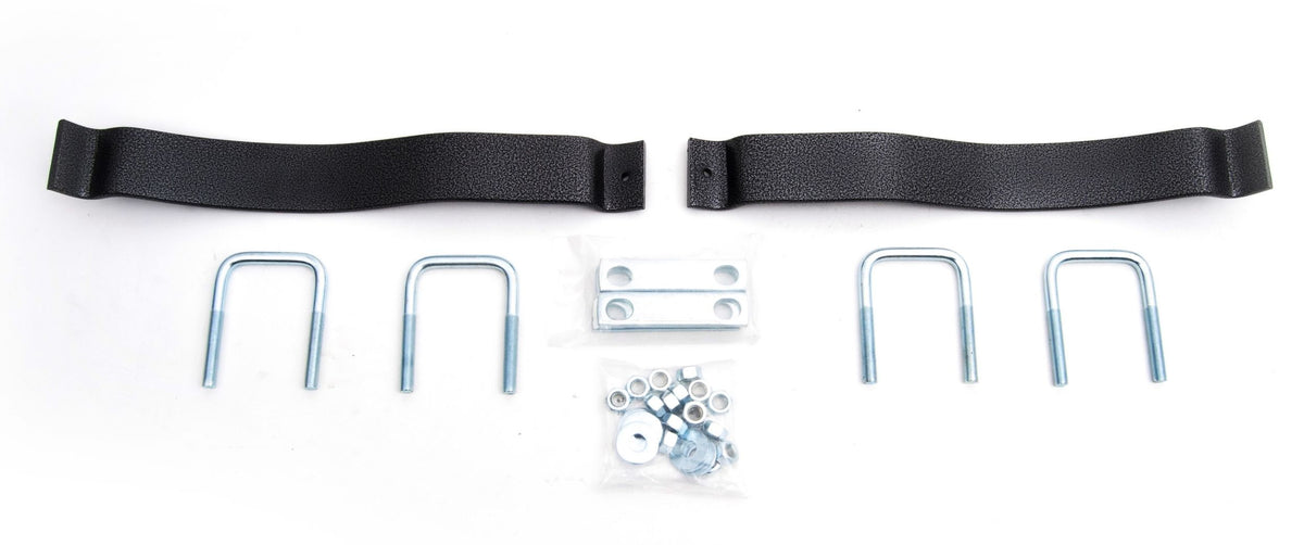 Silver hammertone leaf spring support from Hellwig part number 2002