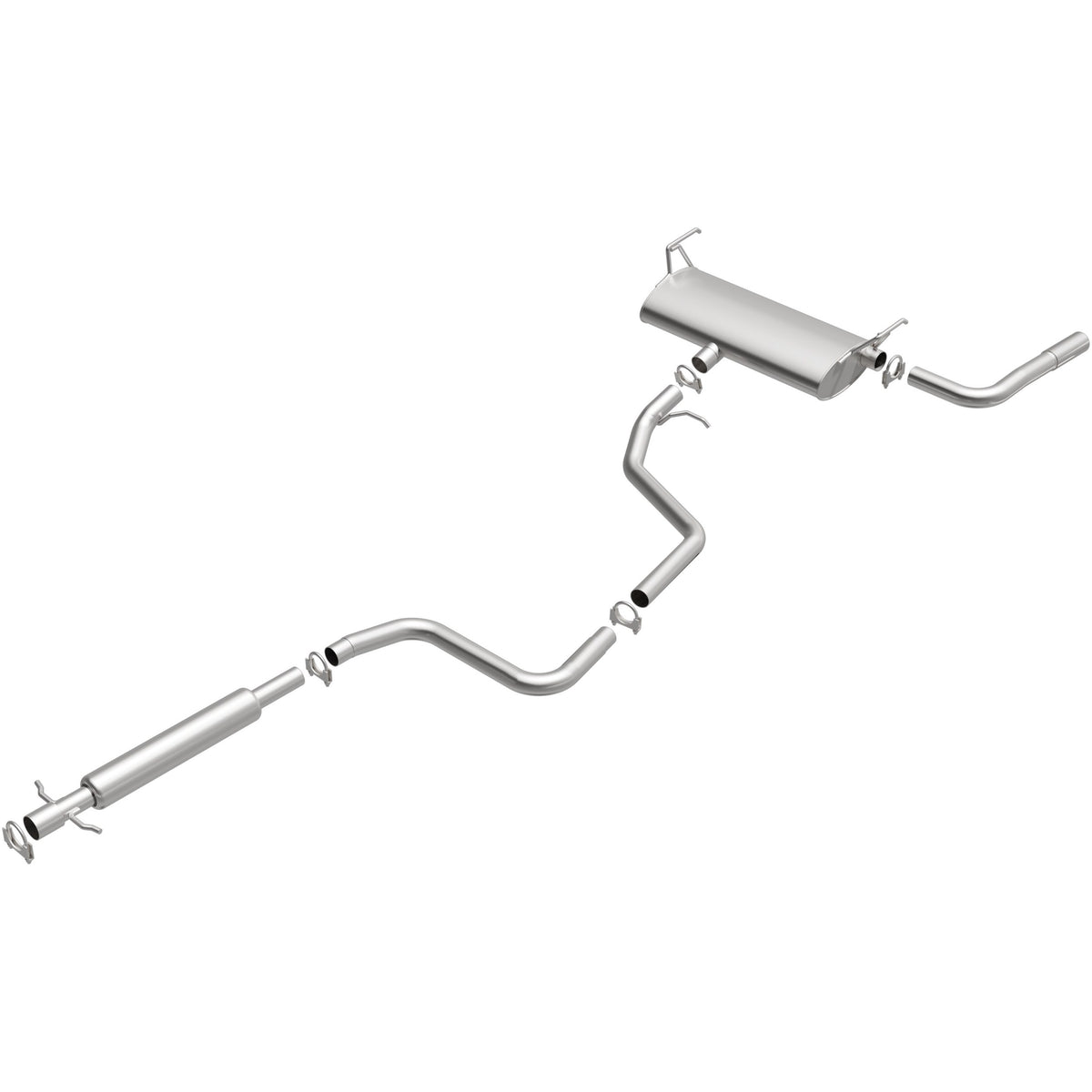 Satin exhaust system kit from BRExhaust part number 106-0259