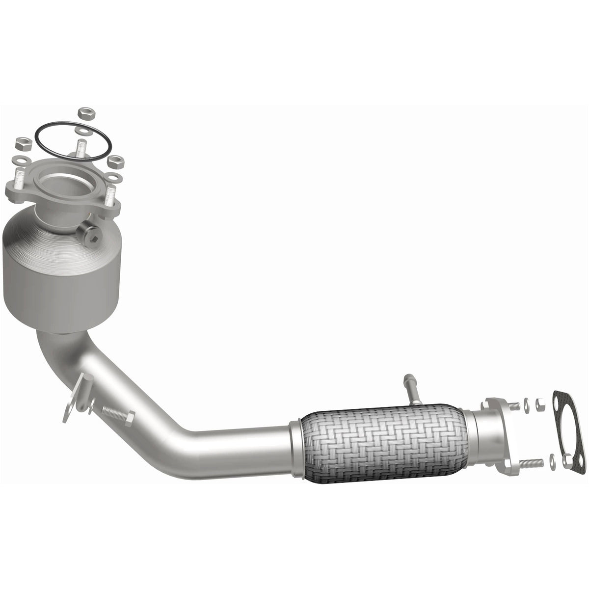 Stainless stainless steel catalytic converter from MagnaFlow Exhaust Products part number 52186