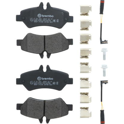 Disc Brake Pad Set with mounting hardware from Brembo part number P50084