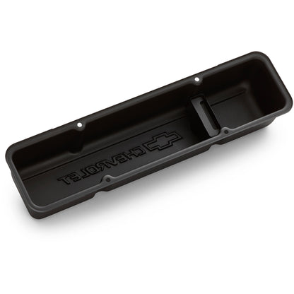 Black powder coated steel engine valve cover from Proform part number 141-751