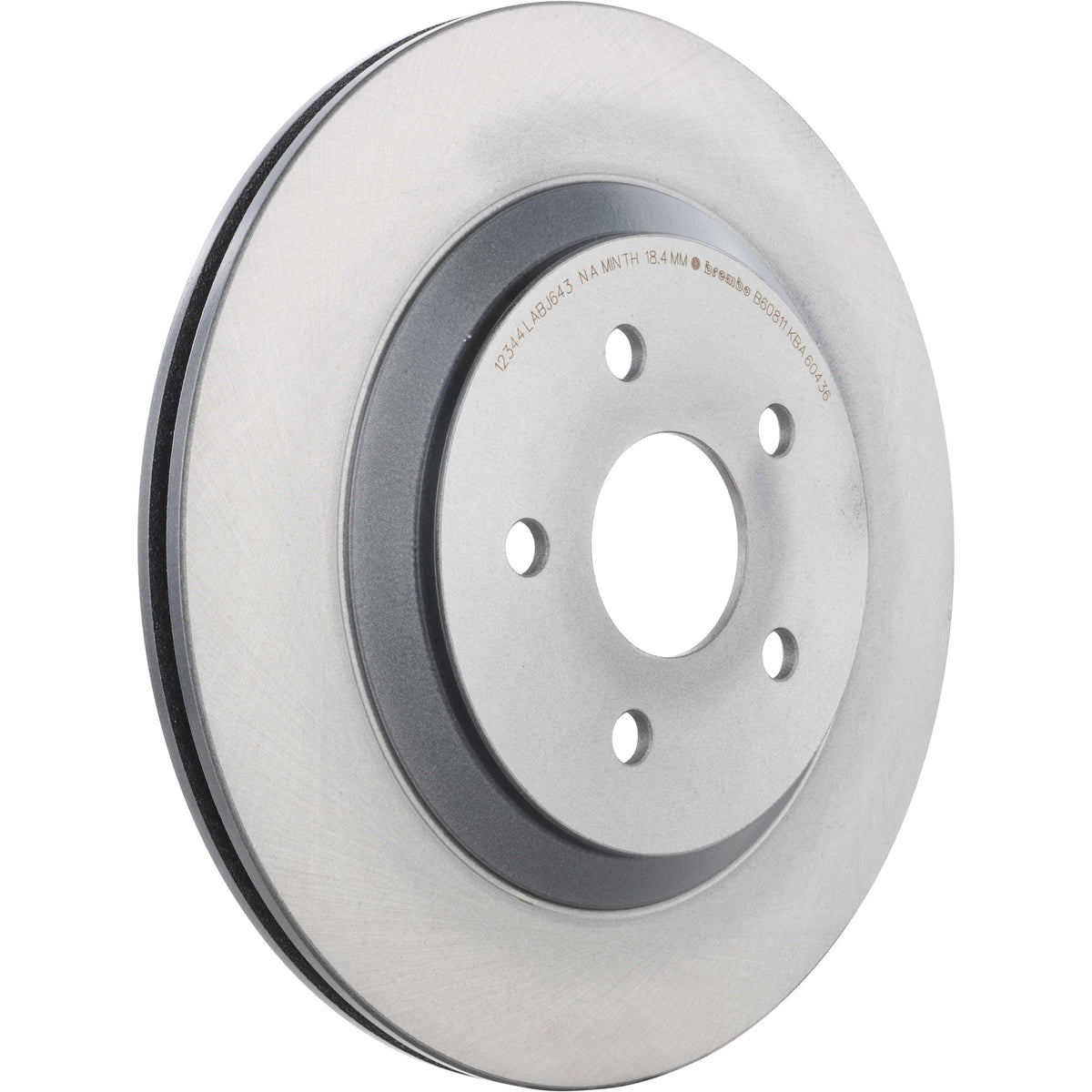 Gray cast iron disc brake rotor from Brembo part number 09.B608.11