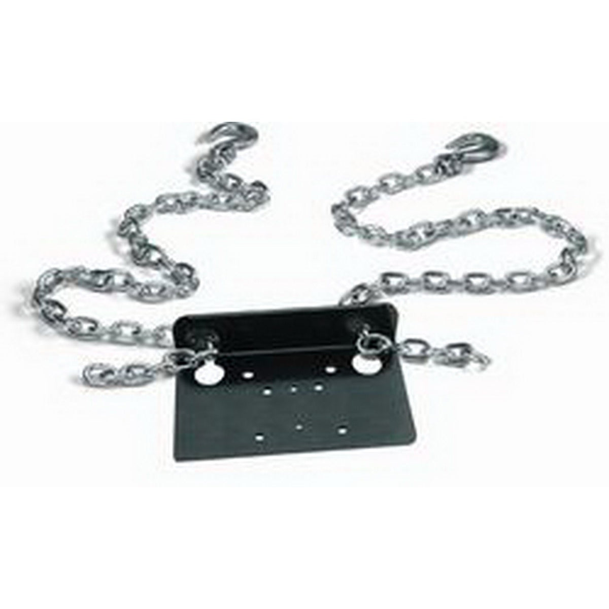 Black powder coated steel winch mount from Warn part number 70770