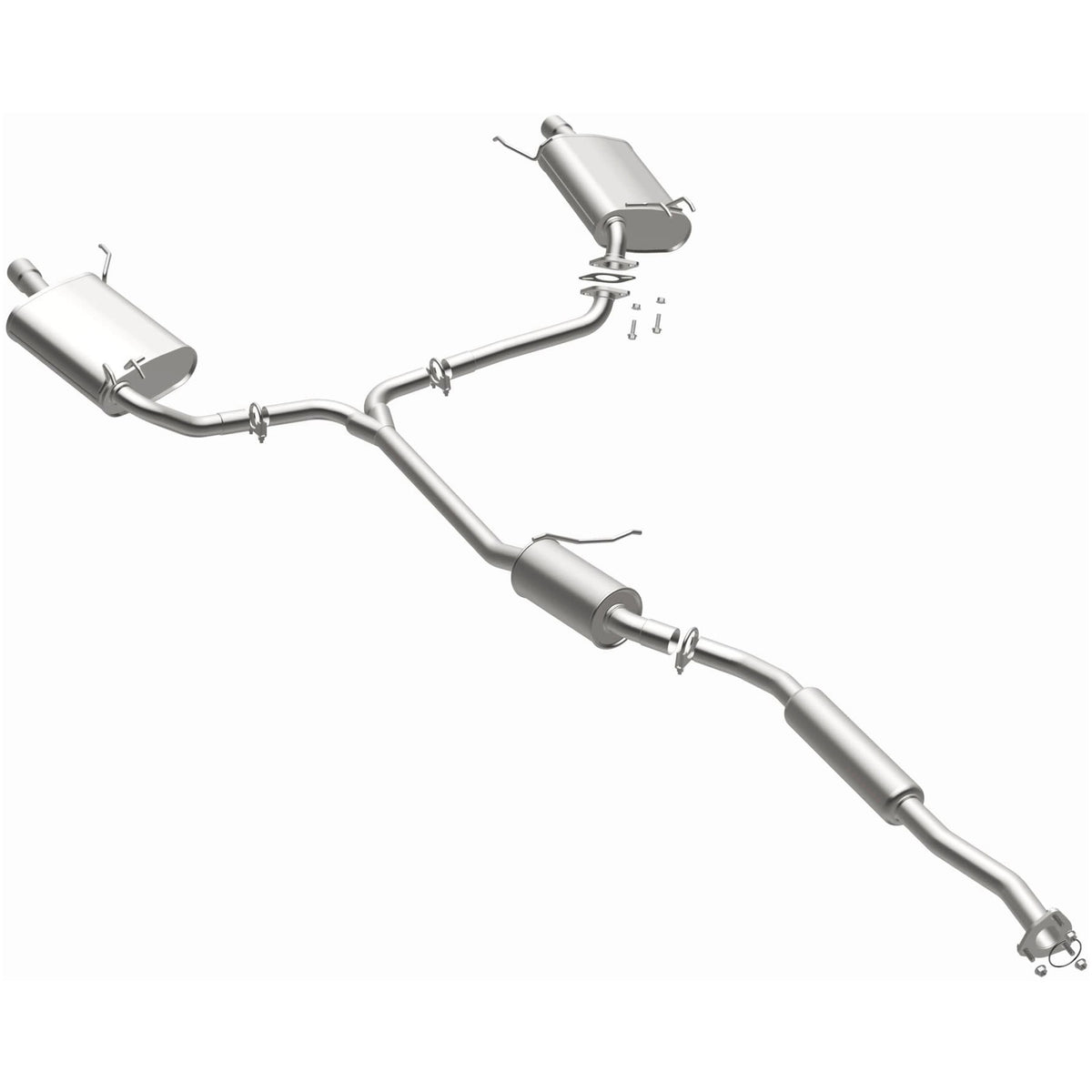 Satin exhaust system kit from BRExhaust part number 106-0148