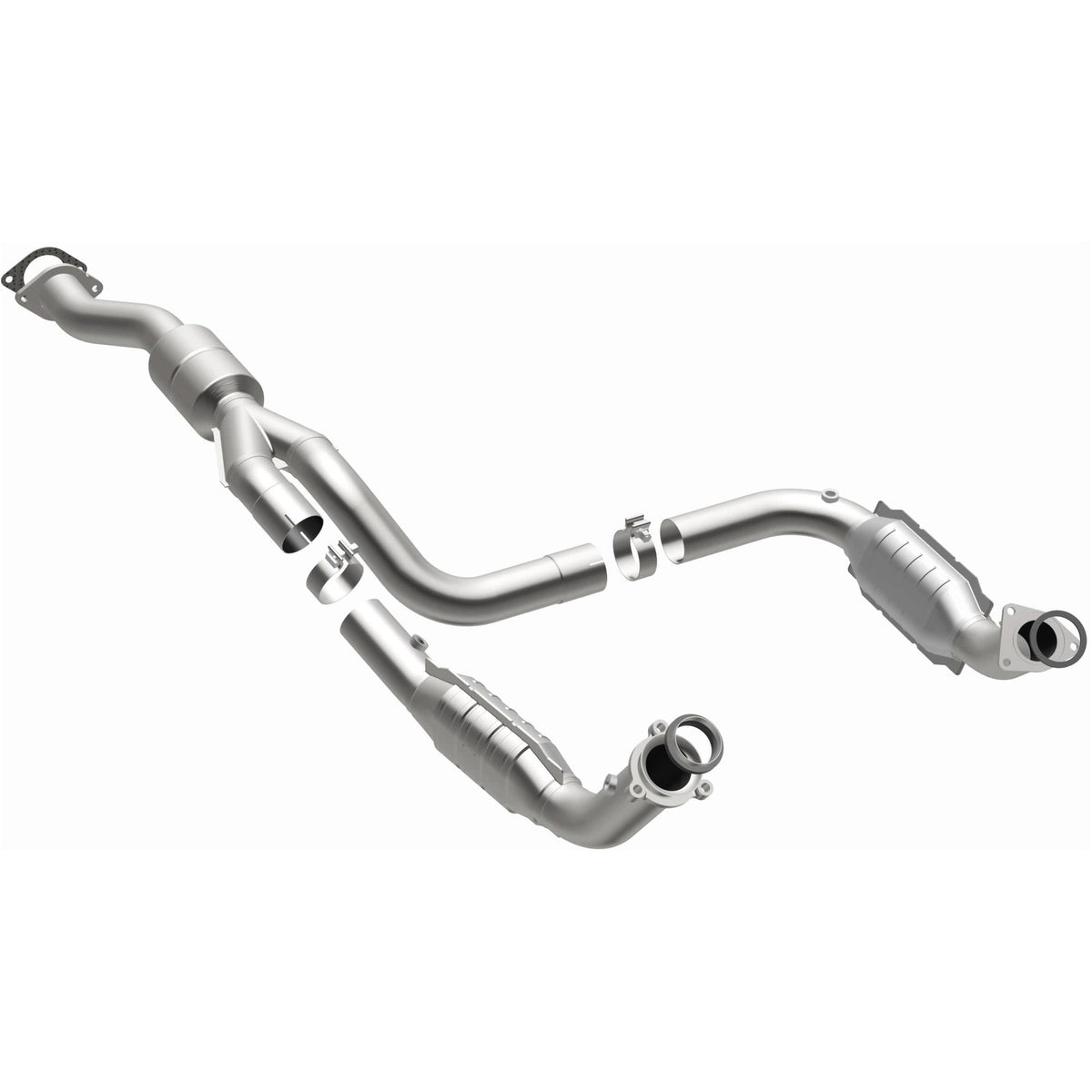 Stainless stainless steel catalytic converter from MagnaFlow Exhaust Products part number 52113