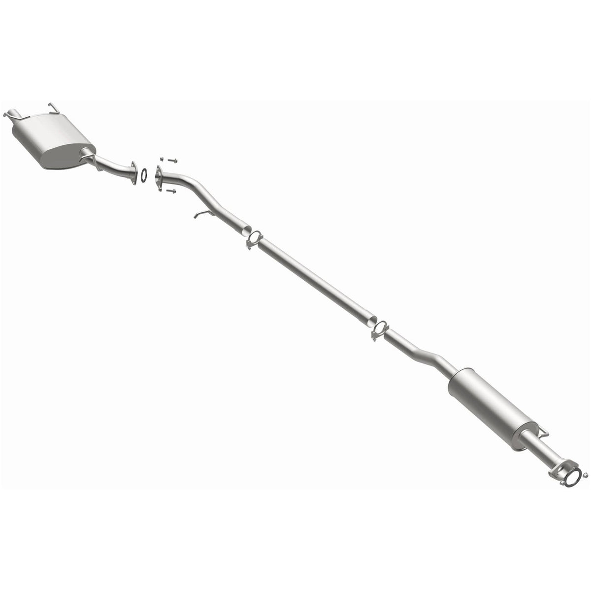 Satin exhaust system kit from BRExhaust part number 106-0078