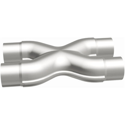 Uncoated stainless steel exhaust x pipe from MagnaFlow Exhaust Products part number 10790