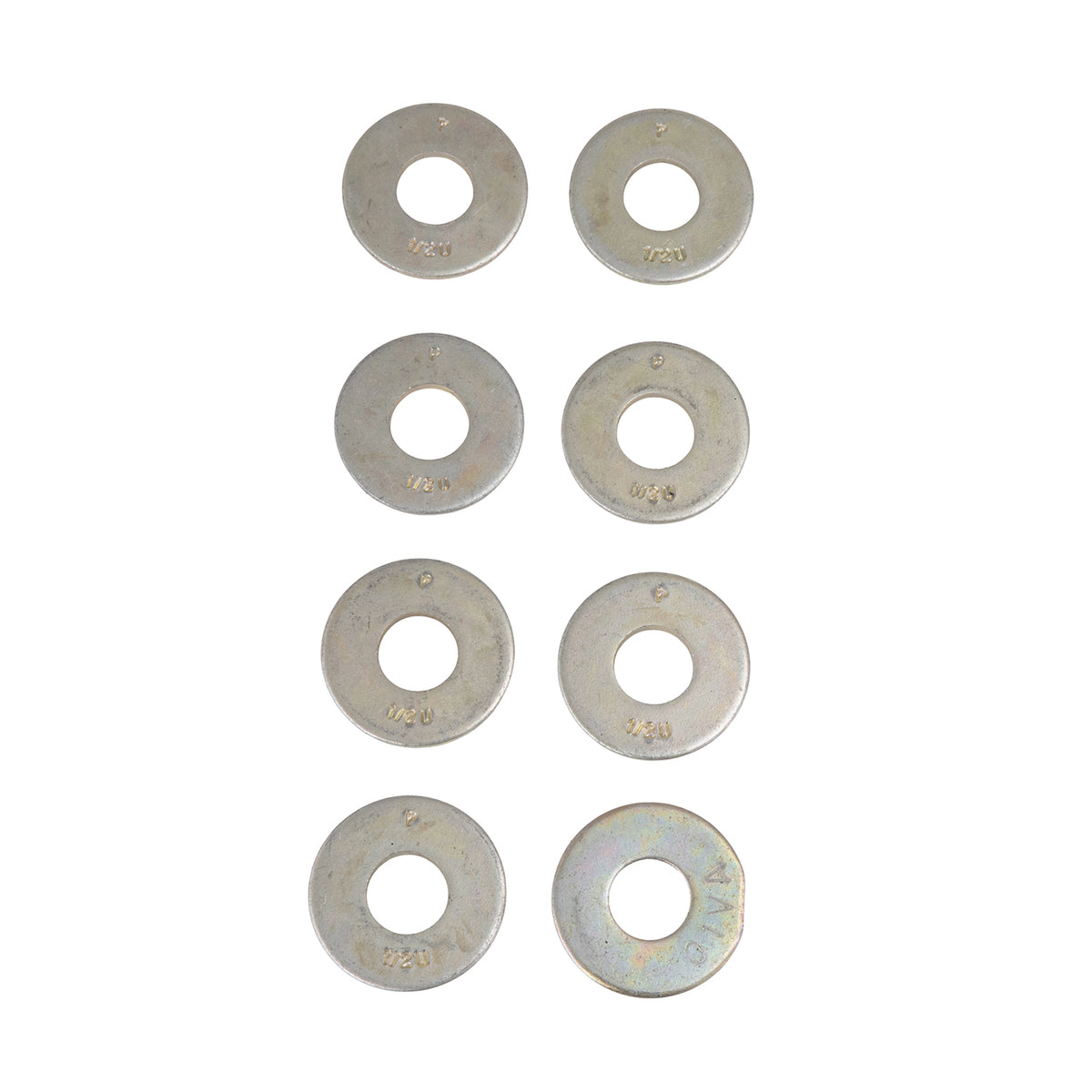 Silver steel bumper mounting kit with mounting hardware from Cattleman HD part number 4393KIT