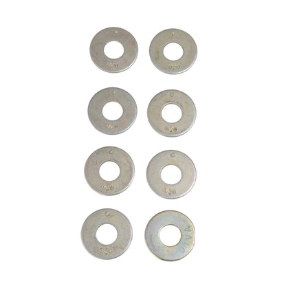 Silver steel bumper mounting kit with mounting hardware from Cattleman HD part number 4393KIT