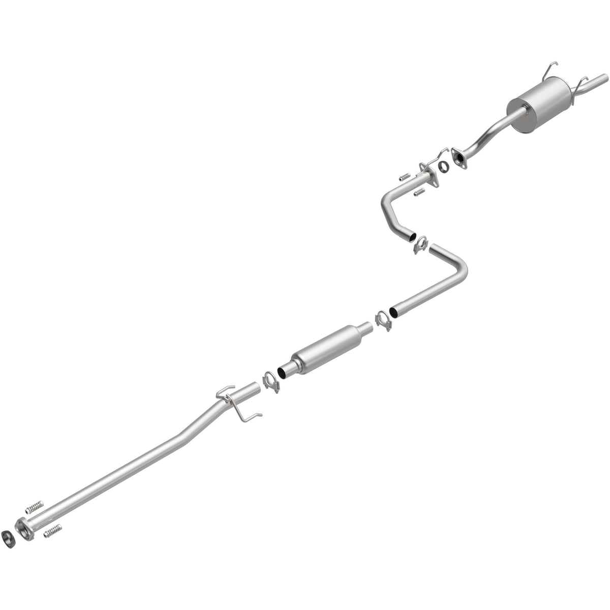 Satin exhaust system kit from BRExhaust part number 106-0034