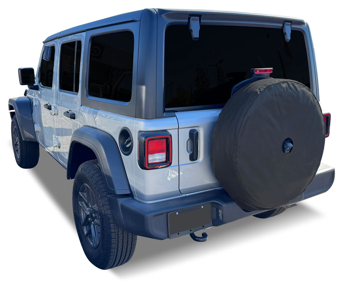Black spare tire cover from Covercraft part number ST1105BK