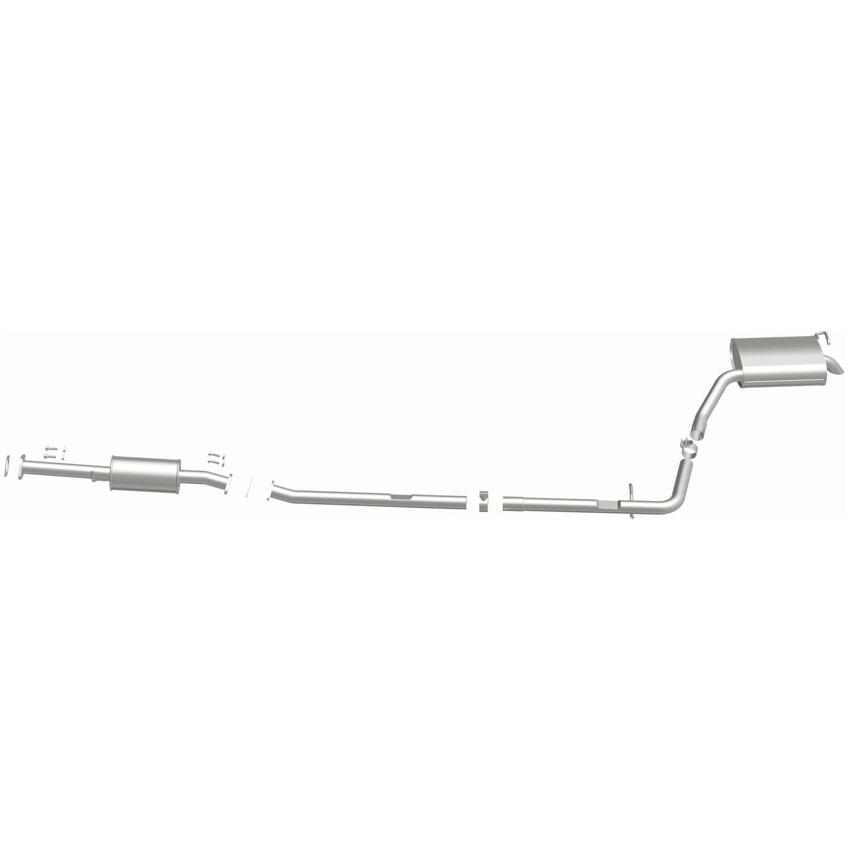 Satin exhaust system kit from BRExhaust part number 106-1053