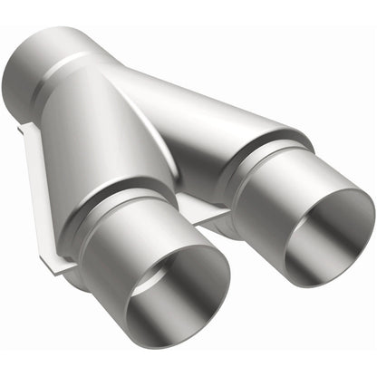 Satin stainless steel exhaust y pipe from MagnaFlow Exhaust Products part number 10778