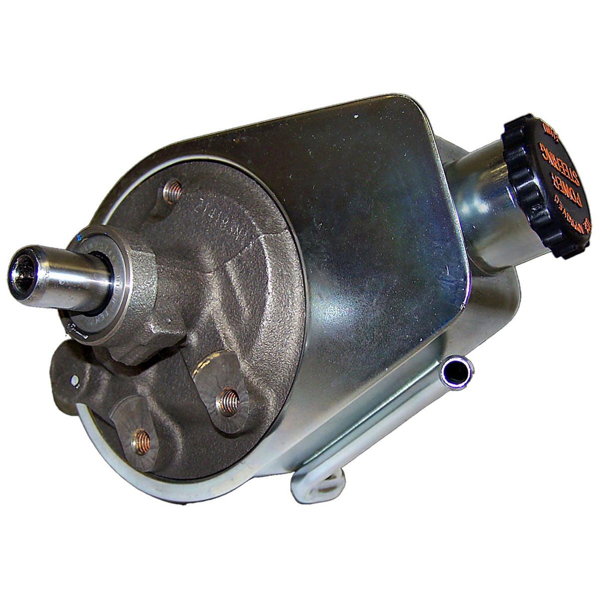 Black power steering pump from Crown Automotive Jeep Replacement part number 33001907