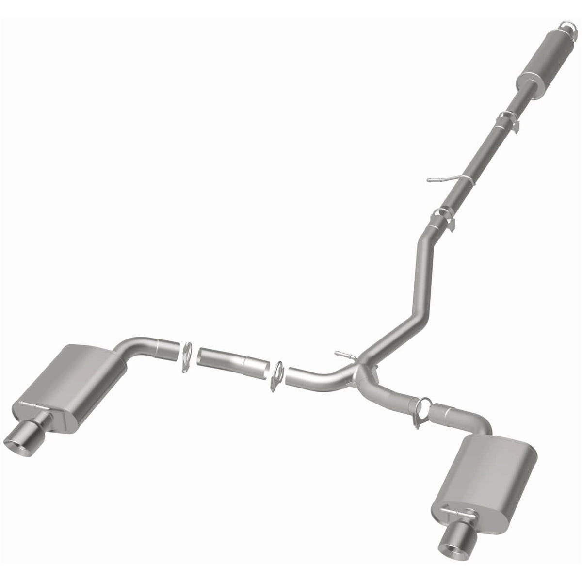 Satin exhaust system kit from BRExhaust part number 106-0459