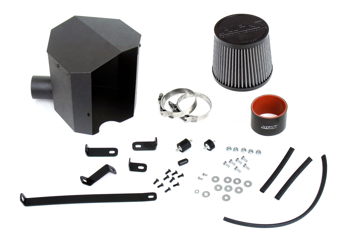 Engine Cold Air Intake with mounting hardware from HPS Performance part number 827-691BL