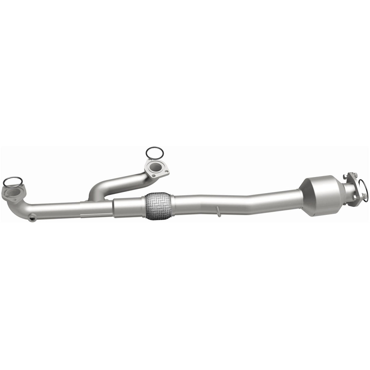 Stainless stainless steel catalytic converter from MagnaFlow Exhaust Products part number 5571027