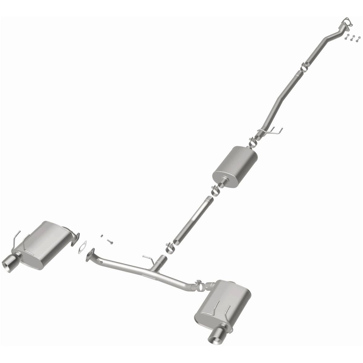 Satin exhaust system kit from BRExhaust part number 106-1065