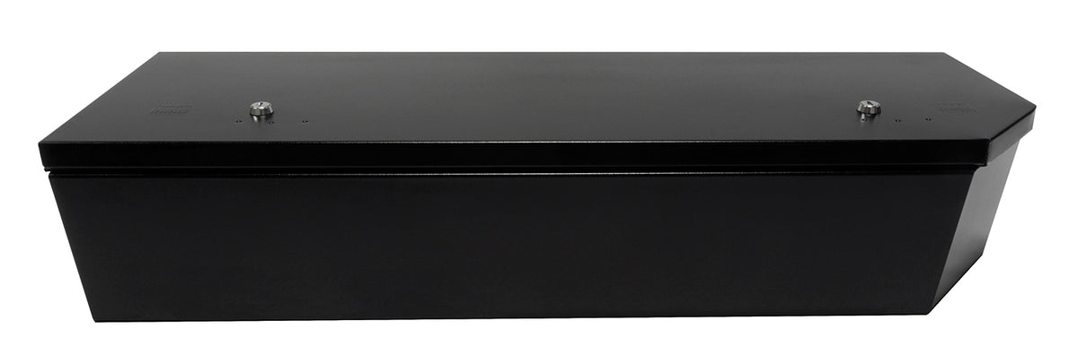 Black underseat storage box from Tuffy Security Products part number 344-01