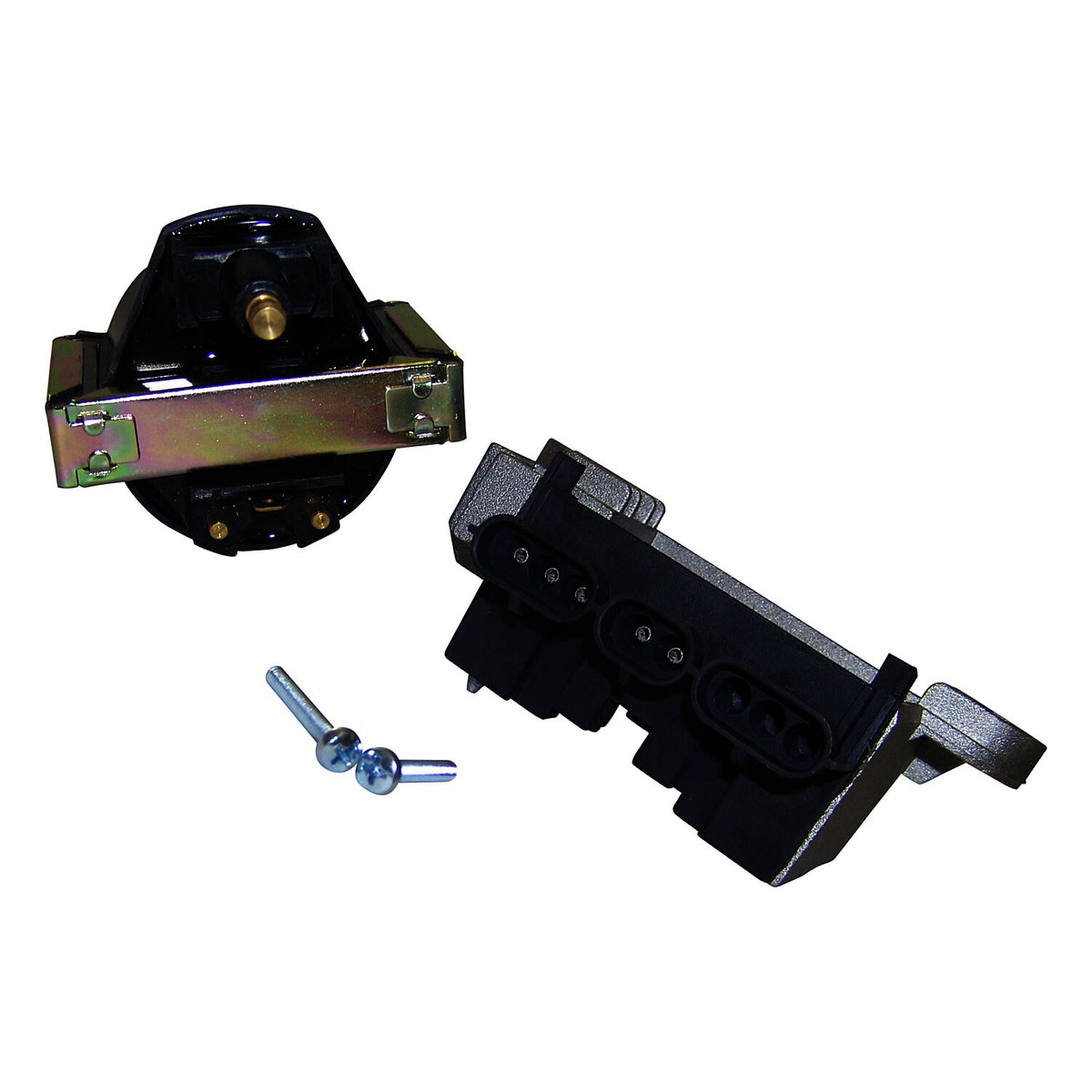 Black ignition control module from Crown Automotive Jeep Replacement part number 33002299